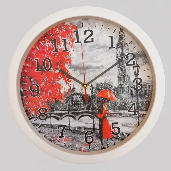 ساعت دیواری کوارتز طرح کلاسیک مدل پاییز کد 4041007P