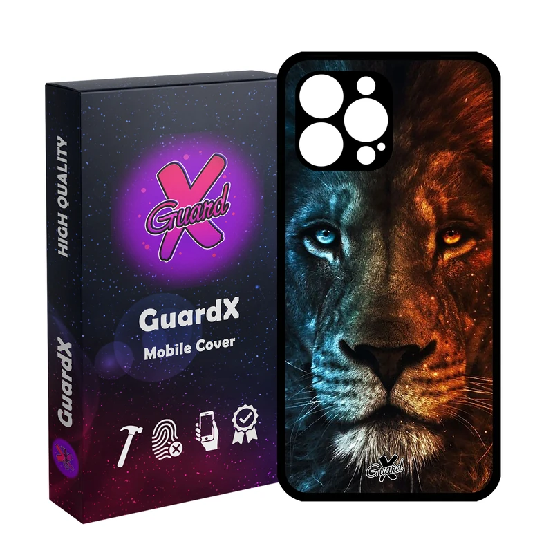 کاور گارد ایکس طرح شیر مدل Glass10634 مناسب برای گوشی موبایل اپل iPhone 12 Pro