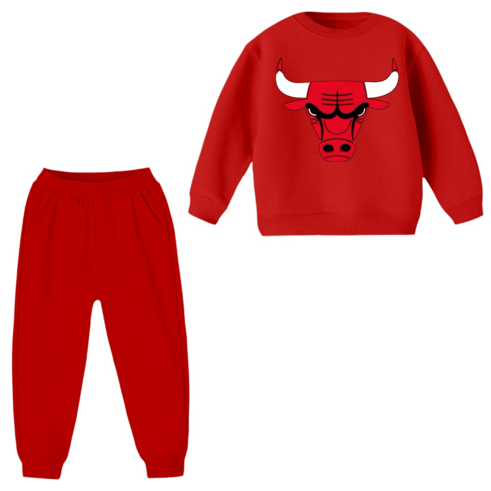 ست سویشرت و شلوار مدل  chicago bulls رنگ قرمز