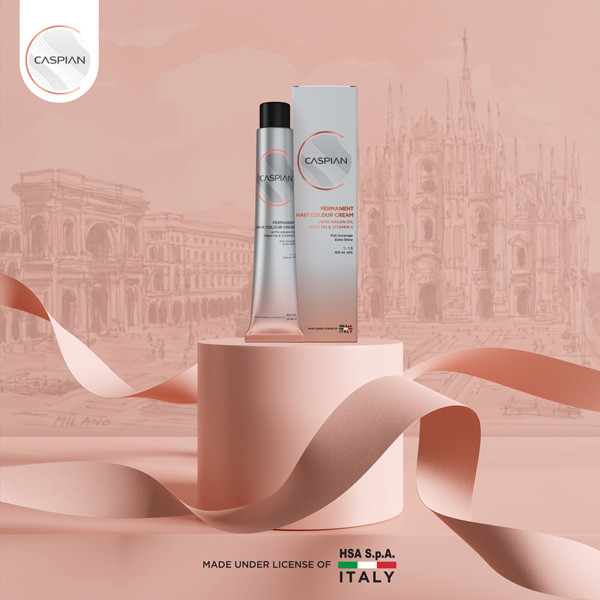 رنگ مو کاسپین CA شماره 5.033D حجم 100 میلی لیتر رنگ طلایی تیره