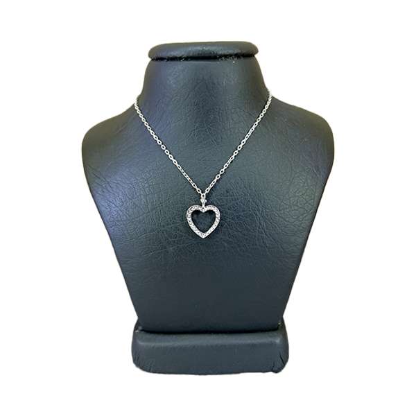 گردنبند نقره زنانه مدل قلب کد 96163