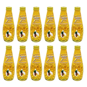 نوشیدنی تخم شربتی طعم آناناس گلدن مکس - 290 میلی لیتر بسته 12 عددی