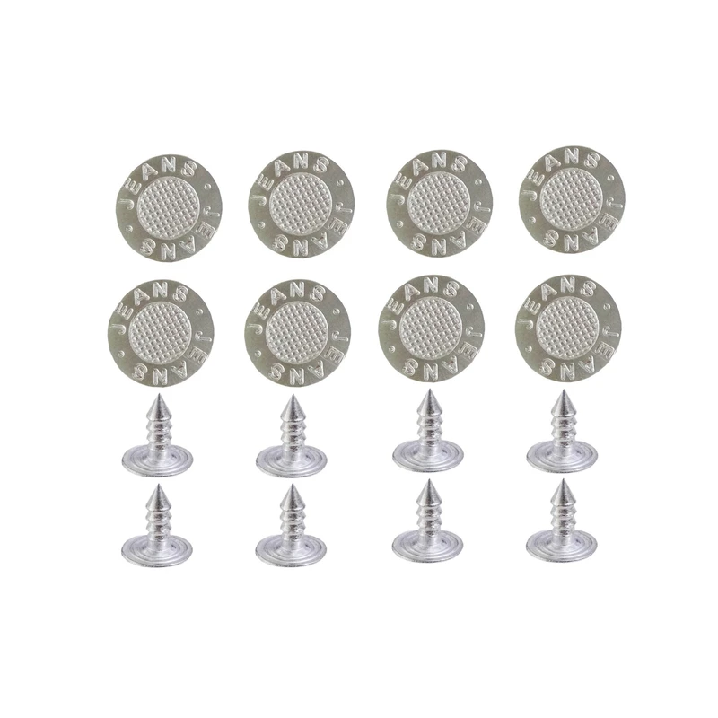 دکمه جین مدل JEAN.21.SIL.8PC بسته 8 عددی