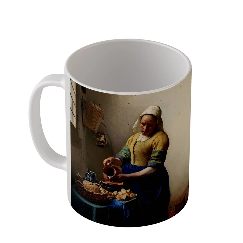 ماگ طرح نقاشی زن شیردوش از فرمیر مدل m3024