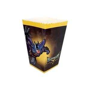 ظرف پاپ کورن یکبار مصرف مدل بتمن کد P1 مجموعه 10 عددی