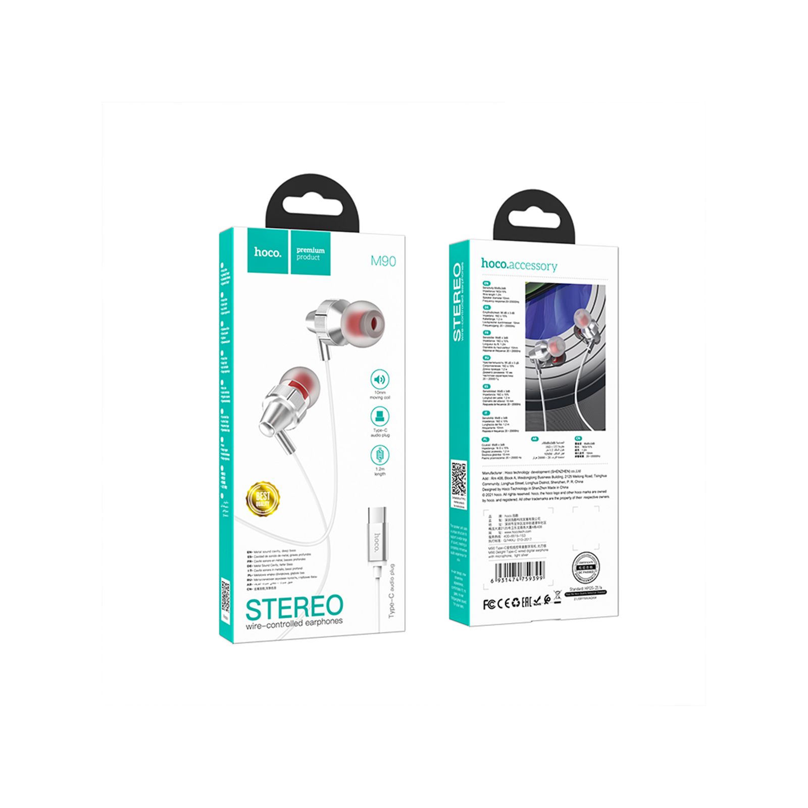 هندزفری هوکو مدل M90 TYPE-C -  - 5