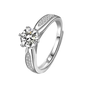 انگشتر نقره زنانه گالری شمرون مدل سولیتر کد RNG556S0