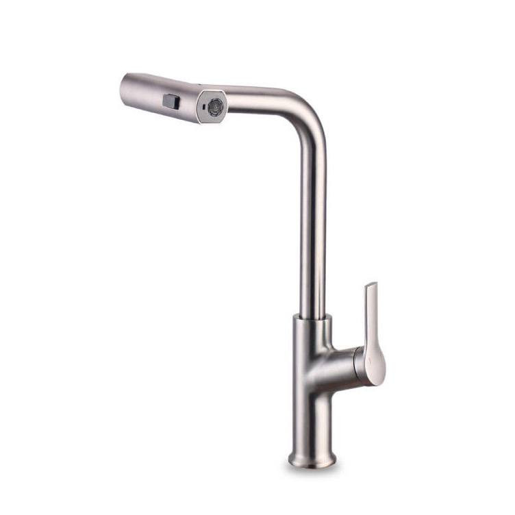 شیر آشپزخانه مدل آبشاری کد T320 جنس استیل