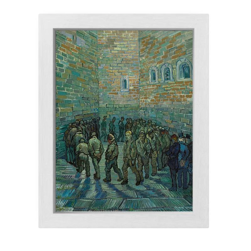 تابلو طرح نقاشی چرخش زندانیان ونگوگ مدل Prisoners Exercising