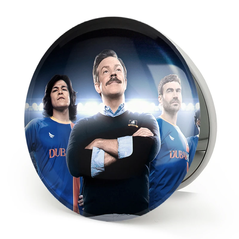 آینه جیبی خندالو طرح سریال تد لاسو Ted Lasso مدل تاشو کد 28480