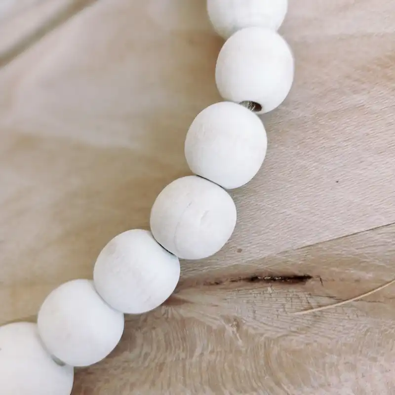 دکوری مدل ریسه مهره ای چوبی کد R01