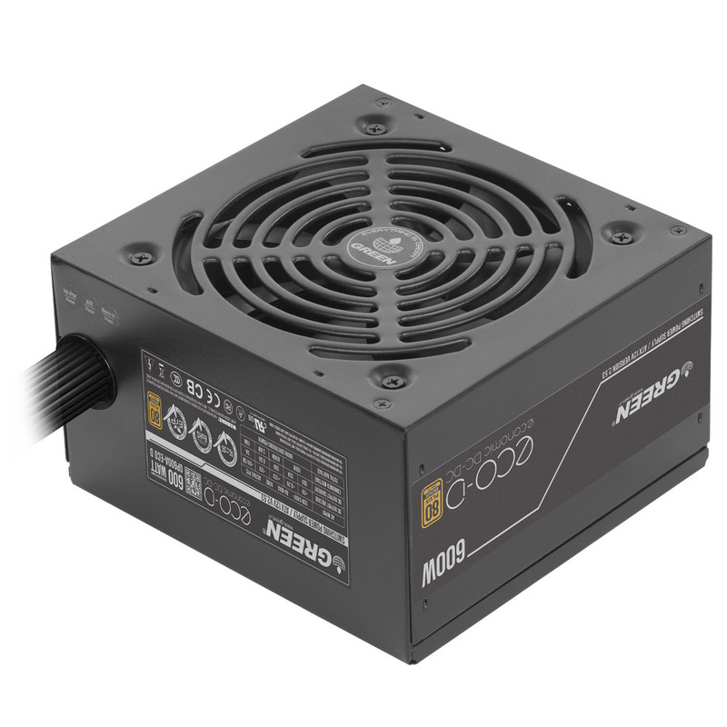 منبع تغذیه کامپیوتر 600 وات گرین مدل GP600A-ECO D