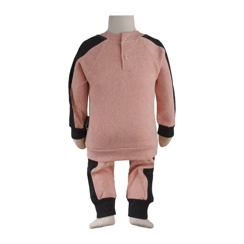 ست تی شرت و شلوار نوزادی  آدمک مدل کبریتی THANKFULL