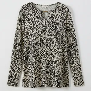 بلوز آستین بلند یقه گرد زنانه ال سی وایکیکی مدل SEP-TEREGIYIM012