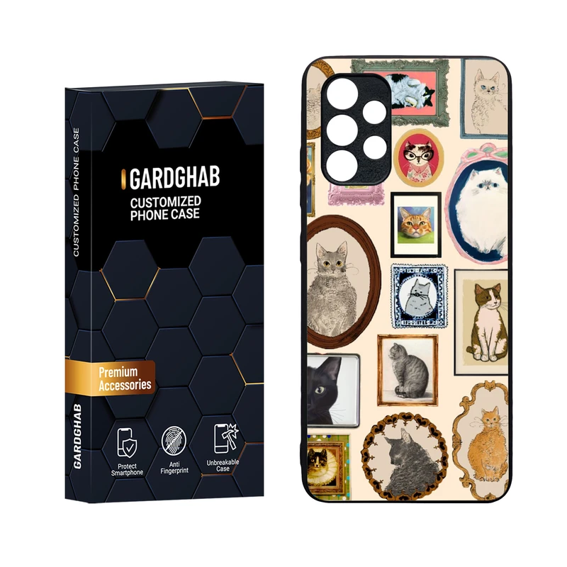 کاور گارد قاب مدل دورژله ای پشت گلس فانتزی  مناسب برای گوشی موبایل سامسونگ Galaxy A32 4G