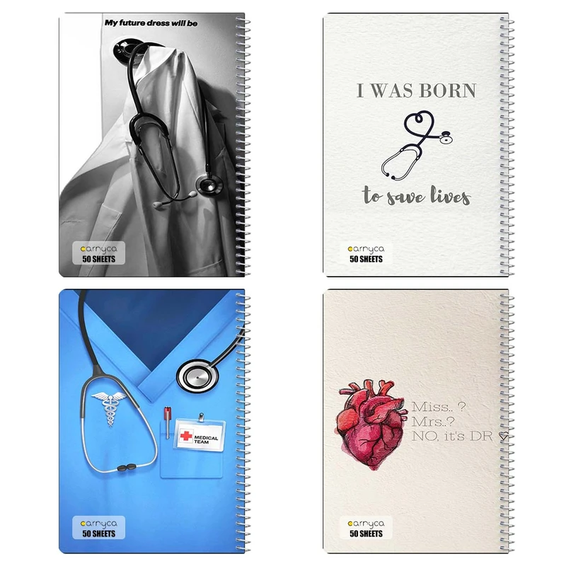 دفتر نقاشي 50 برگ کارنيکا طرح دکتر Doctor کد 28737 مجموعه 4 عددی