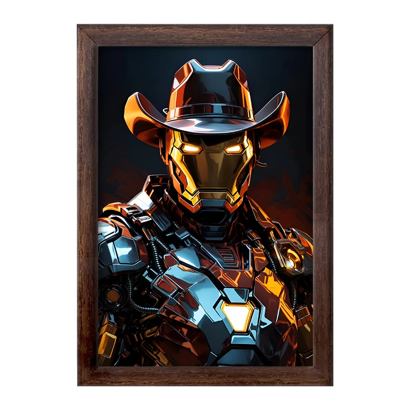 تابلو خندالو طرح مرد آهنی مارول (Marvel) کد F4997
