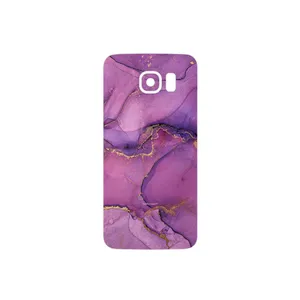 MAHOOT Purple Marble Cover Sticker for Samsung Galaxy S6