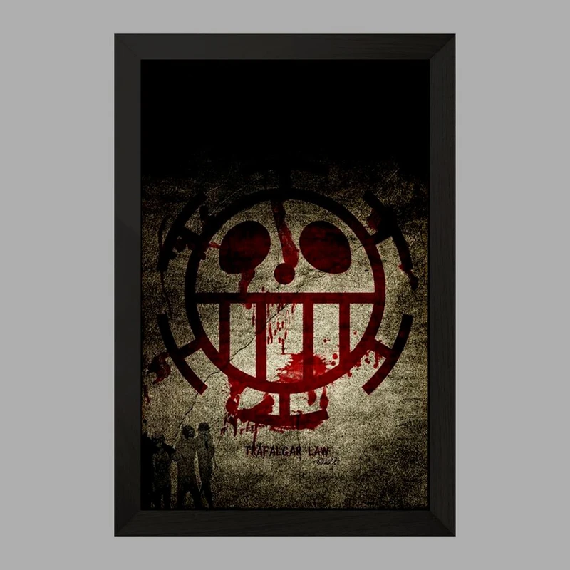 تابلو خندالو مدل دزدان دریایی لاو انیمه وان پیس One Piece  کد 11409