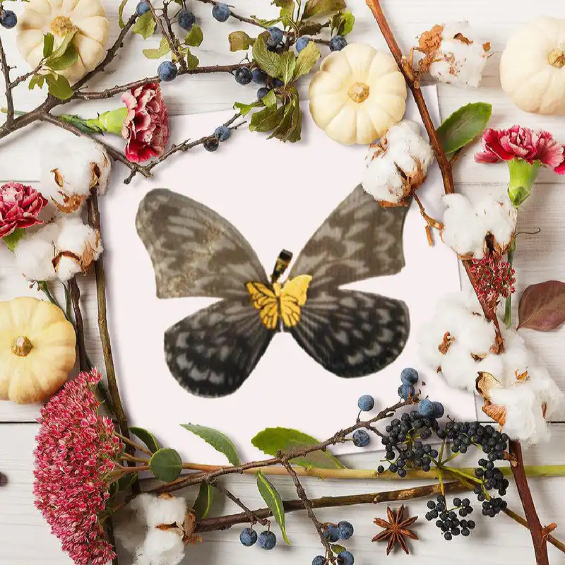 آویز گردنبند طلا 18 عیار زنانه مدل پروانه کد K013