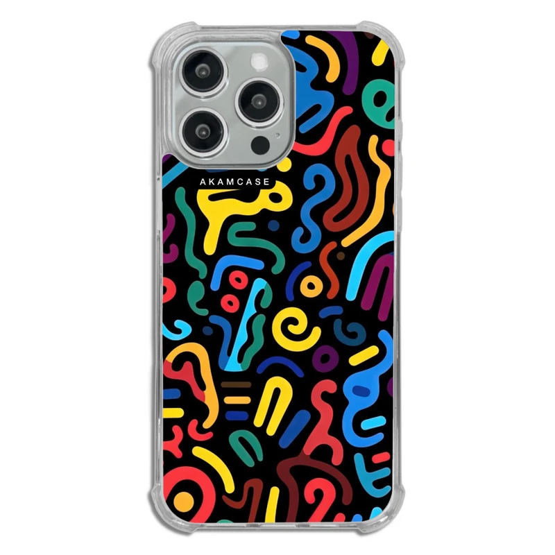 کاور آکام مدل AMC-WTA15PROMAX-DOODLE20 مناسب برای گوشی موبایل اپل iPhone 15 Pro Max