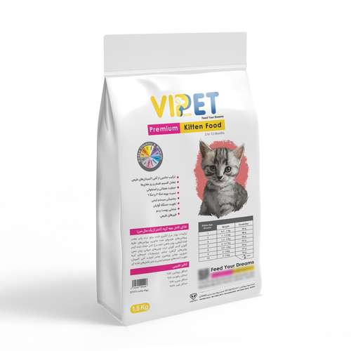 غذای خشک بچه گربه وی پت مدل کیتن 0023 حجم 1.5 کیلوگرم
