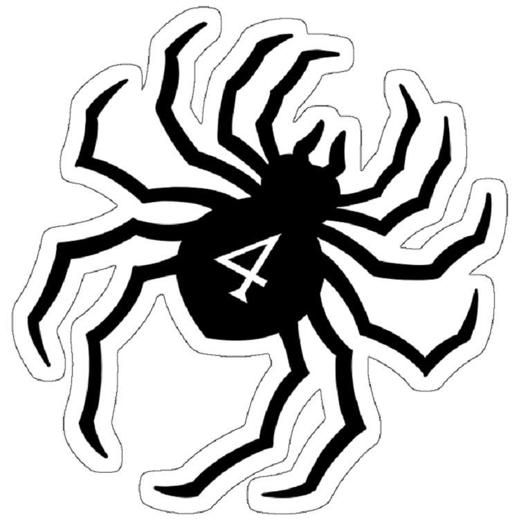 استیکر مدل Spider Tattoo #4
