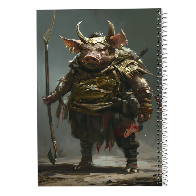 دفتر مشق 50 برگ مدوپد مدل حیوانات جنگجو کد DF14829