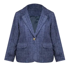 کت زنانه مدل مخمل شانل لمه دار کد AK1430