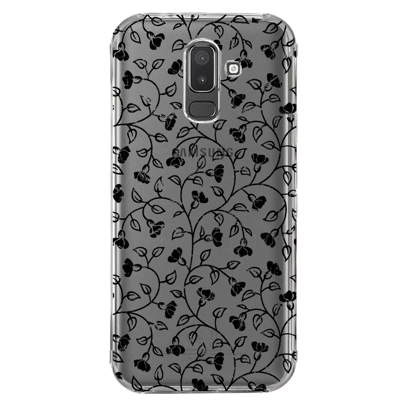 کاور مگافون طرح گل مدل C42-B مناسب برای گوشی موبایل سامسونگ Galaxy J8 2018 