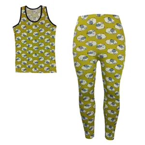 ست تاپ و شلوار زنانه مدل Shaun the Sheep 