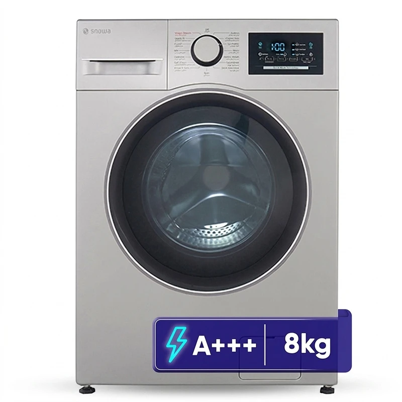 ماشین لباسشویی 8 کیلوگرم اتوماتیک اسنوا مدل SWM-A81S