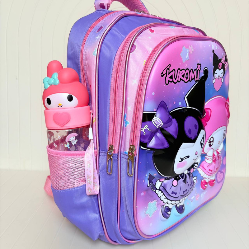 کوله پشتی مدرسه مدل دخترانه کرومی و ملودی کد 8585