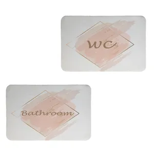   پادری طرح حمام و سرویس بهداشتی کد 8699 سایز 80x50 سانتی متر مجموعه دو عددی