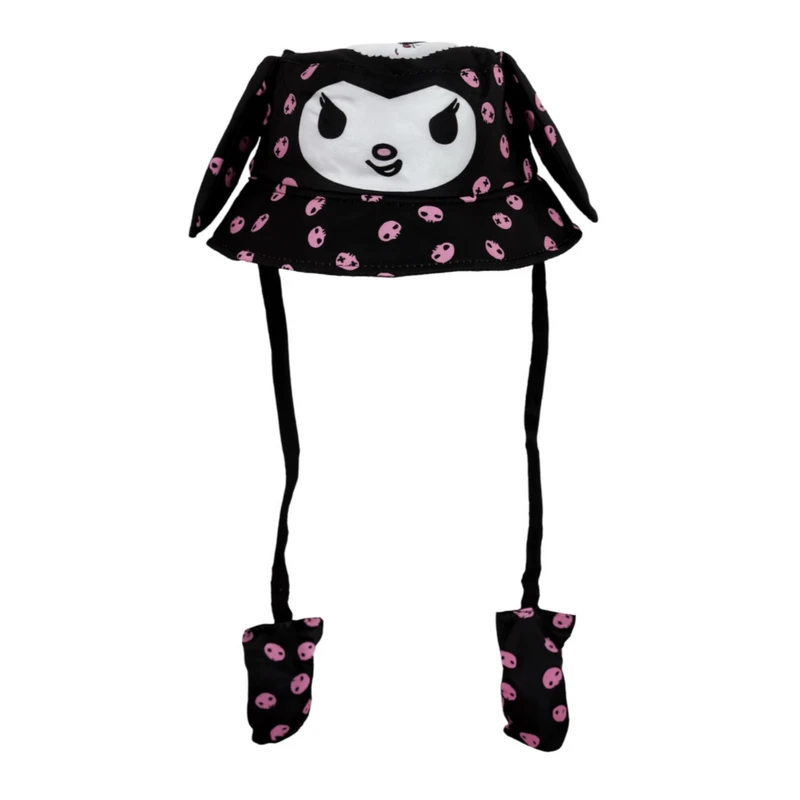 کلاه باکت دخترانه مدل پمپی کرومی