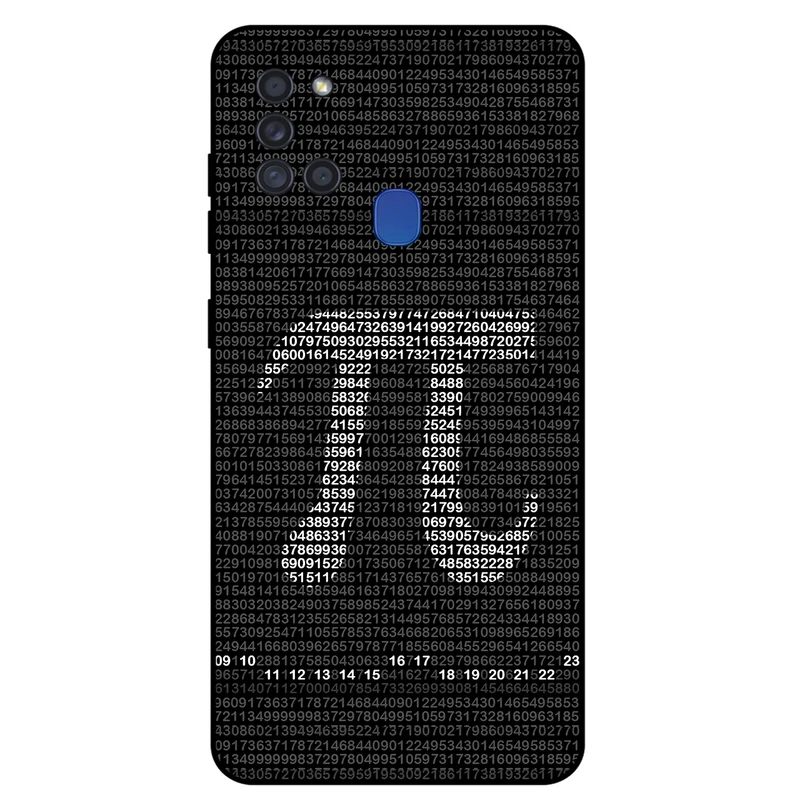 کاور مگافون طرح عدد پی مدل 7240 مناسب برای گوشی موبایل سامسونگ Galaxy A21 S