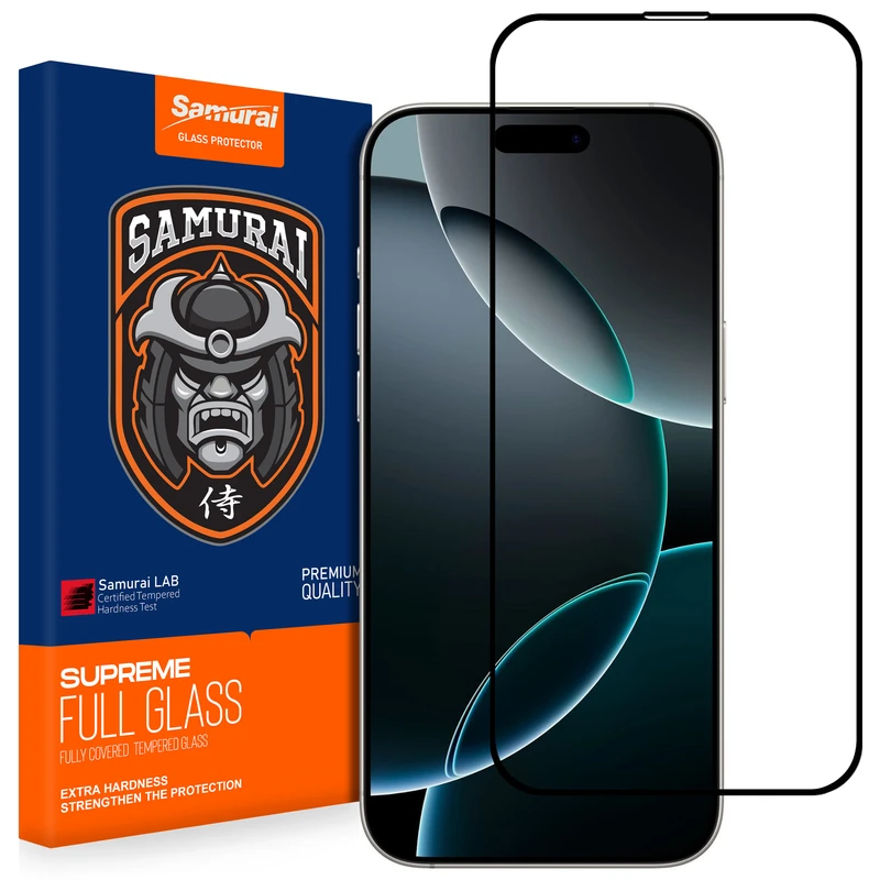 محافظ صفحه نمایش شیشه ای سامورایی مدل Glass Elite مناسب برای گوشی موبایل اپل iPhone 16 Pro Max