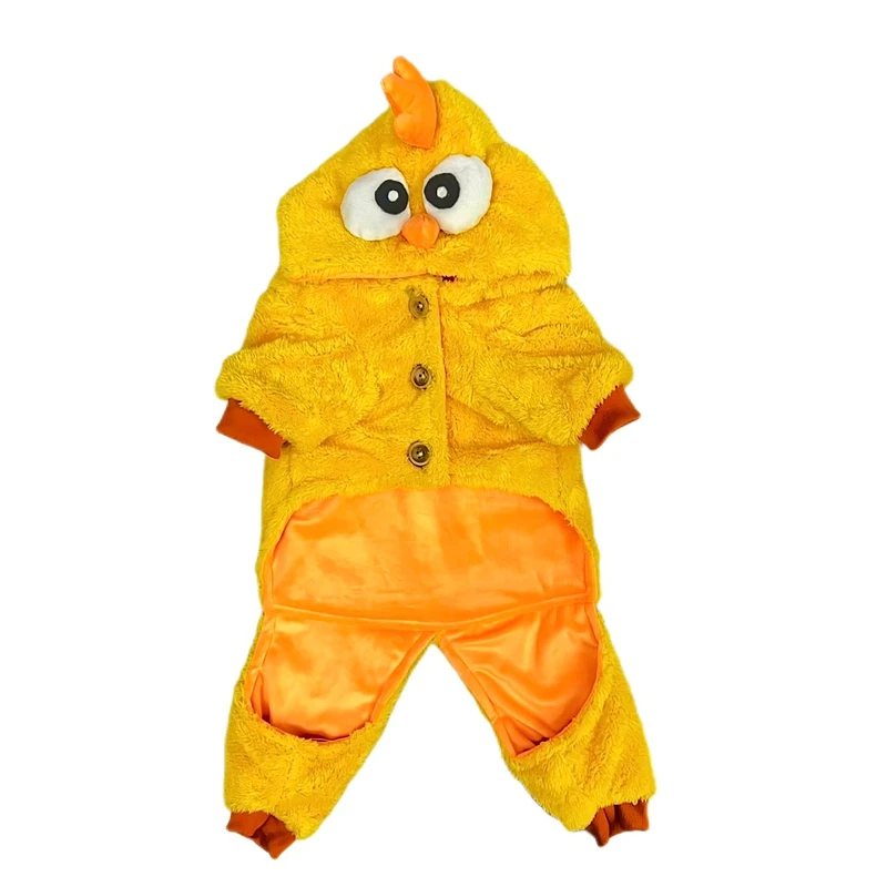 لباس سگ مدل تدی طرح جوجه سایز M