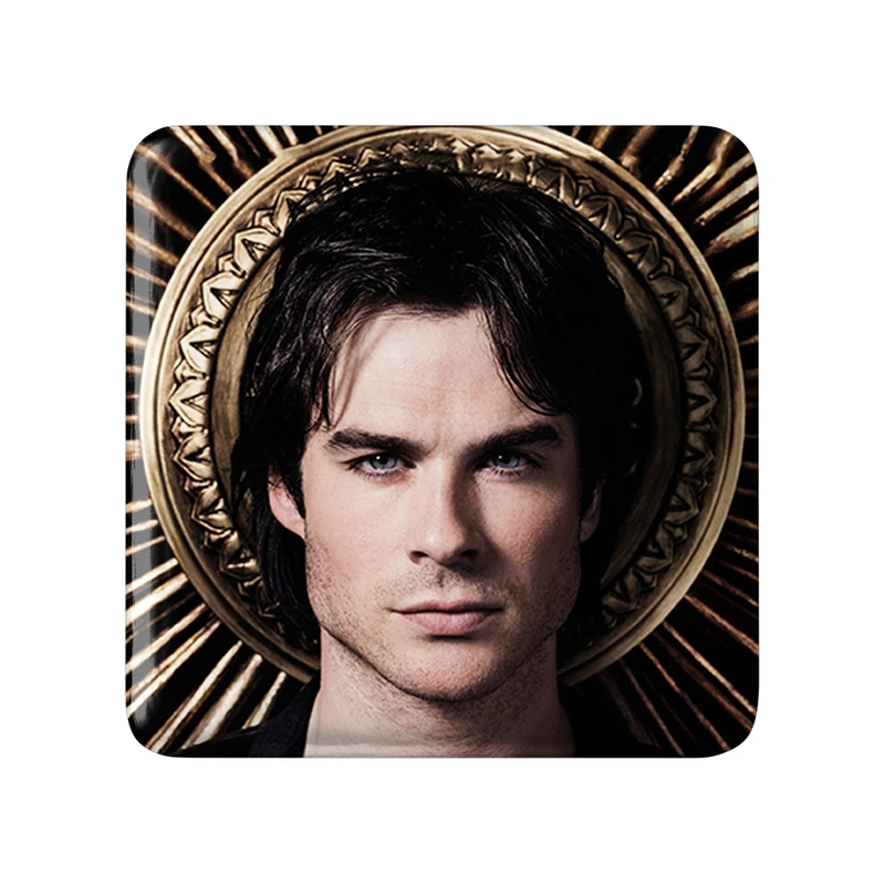 مگنت خندالو طرح دیمون خاطرات یک خون آشام The Vampire Diaries  مدل مربعی کد 20278