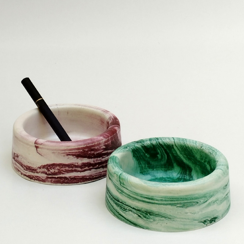 زیرسیگاری مدل مینیمال طرح مرمر