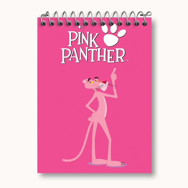 دفتر یادداشت 50 برگ خندالو مدل پلنگ صورتی Pink Panther کد 1402