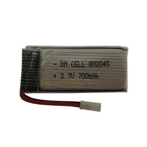باتری لیتیومی دی ام سل مدل DM-HP-802045 ظرفیت 700 میلی آمپر ساعت