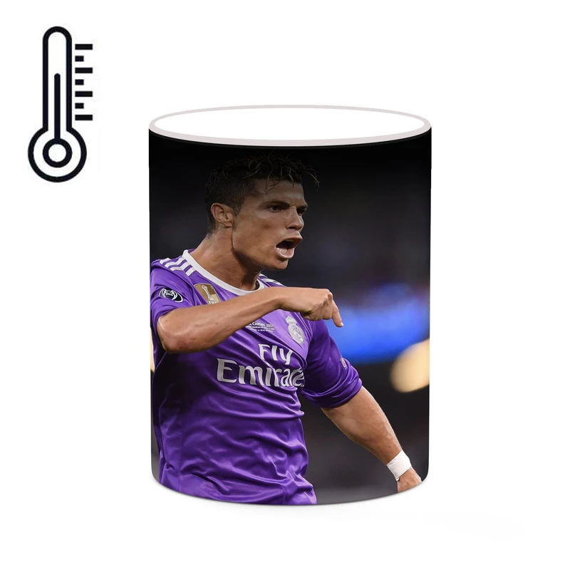 ماگ حرارتی کاکتی طرح Ronaldo رونالدو مدل mgh43147