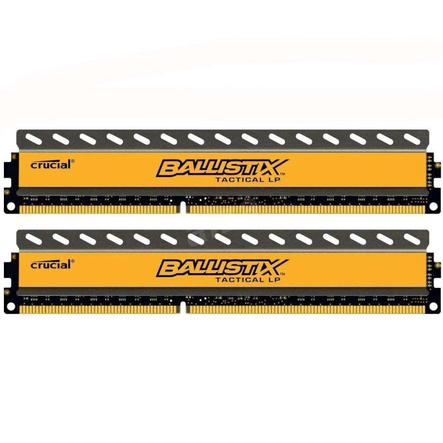 رم دسکتاپ DDR3 دو کاناله 1600 مگاهرتز CL8 کروشیال مدل Ballistix Tactical LP ظرفیت 8 گیگابایت