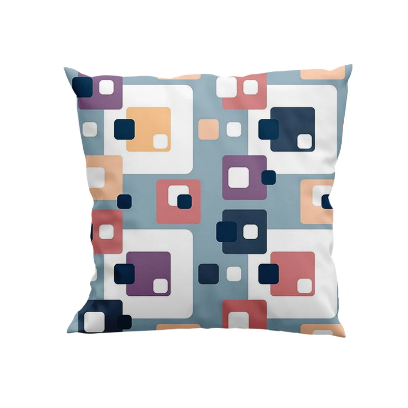 کوسن پاد آفرین مدل مربع های رنگی کد DKK401