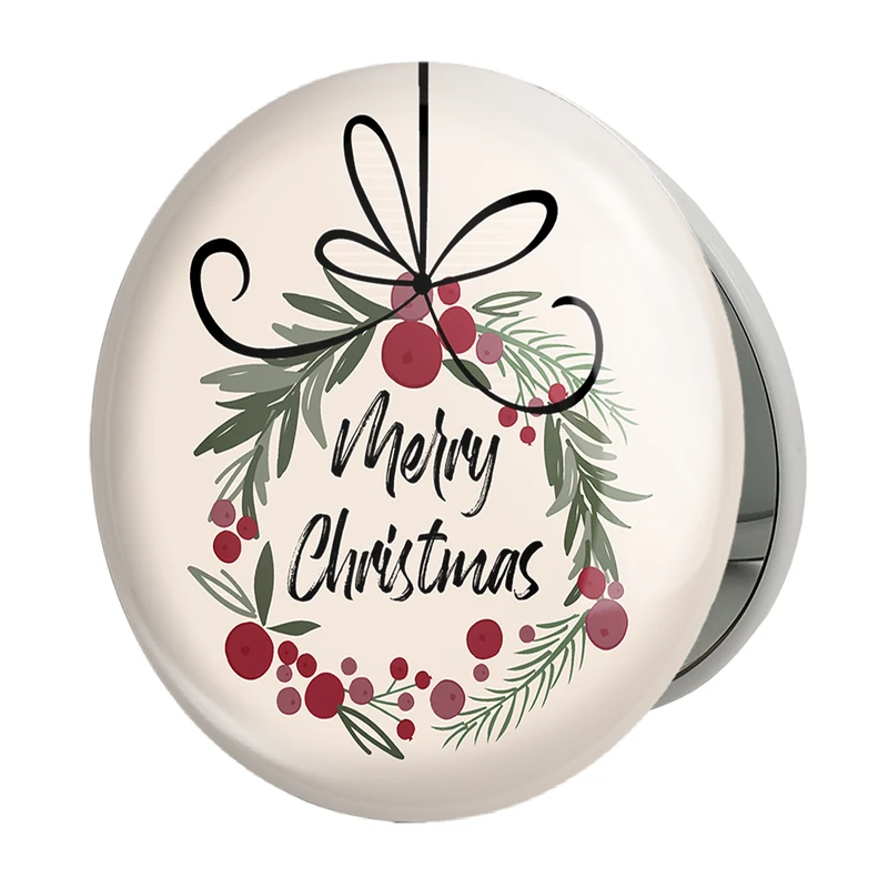 آینه جیبی خندالو طرح کریسمس Christmas مدل تاشو کد 22173 