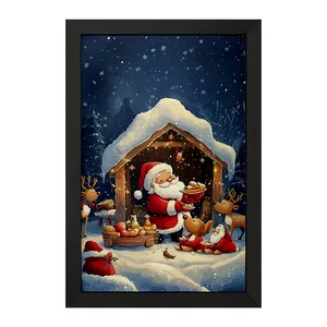 تابلو خندالو مدل بابانوئل و کریسمس کد F8368