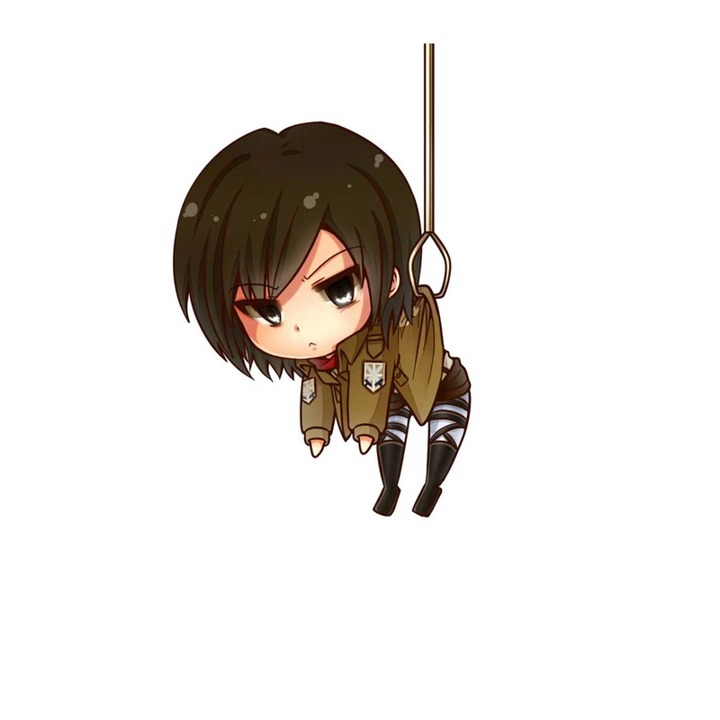 استیکر لپ تاپ و موبایل مدل انیمه طرح حمله به تایتان میکاسا آکرمن Attack on Titan Mikasa Ackerman کد 4625