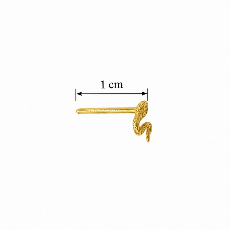 گوشواره میخی طلا 18 عیار زنانه کیا گالری مدل AE458 - 3