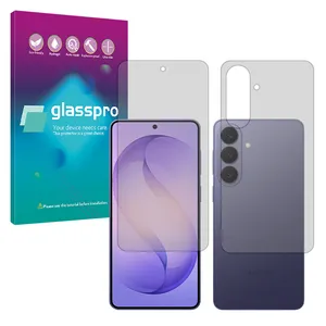 Glass Pro Hydrogel model Transparent Screen Protector for Samsung Galaxy S26 Plus mobile phone along with the back protector